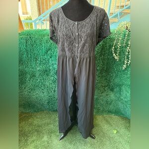 NWT Torrid 3X Lace & Chiffon Split Front Dress